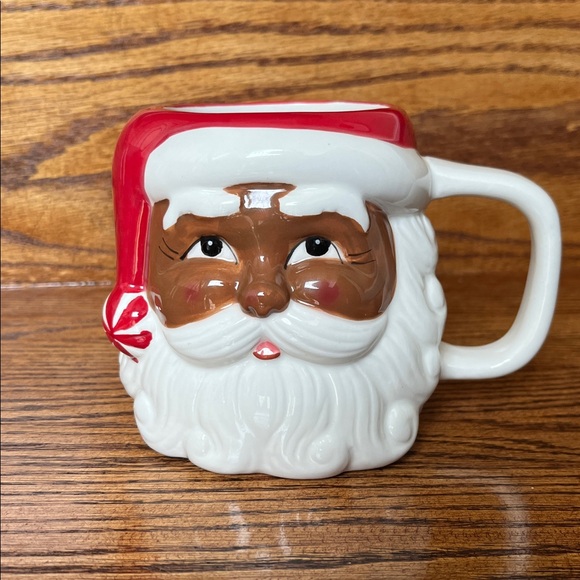 Other - The Cellar African American Santa Mug With Peppermint Tassel